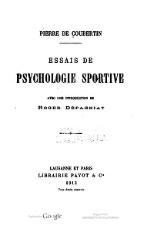 Coubertin - Essais de psychologie sportive.djvu