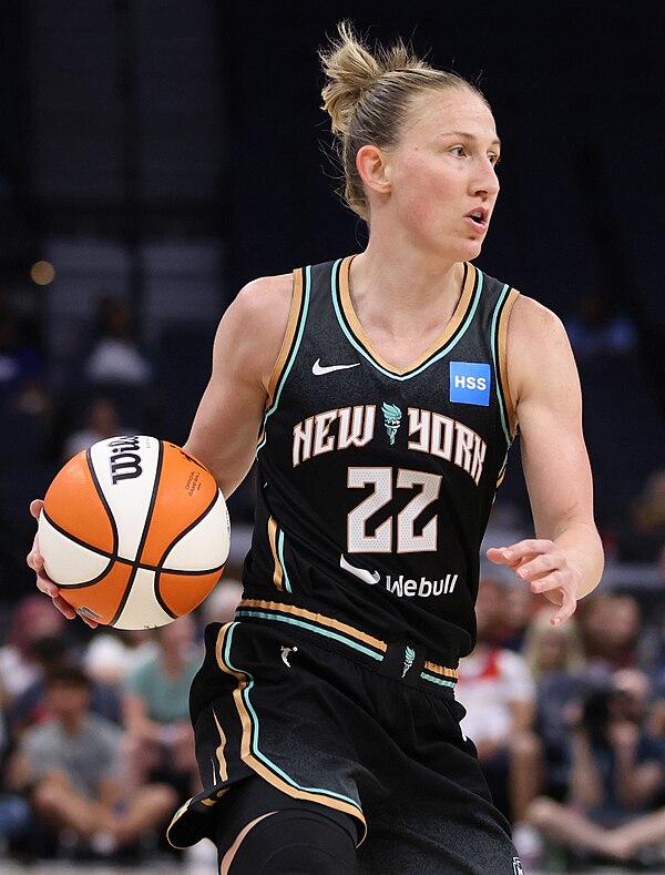 Vandersloot with the New York Liberty in 2023