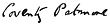 assinatura de Coventry Patmore