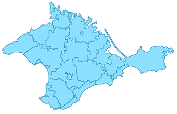Krim (polotok) se nahaja v Krim, Ukrajina