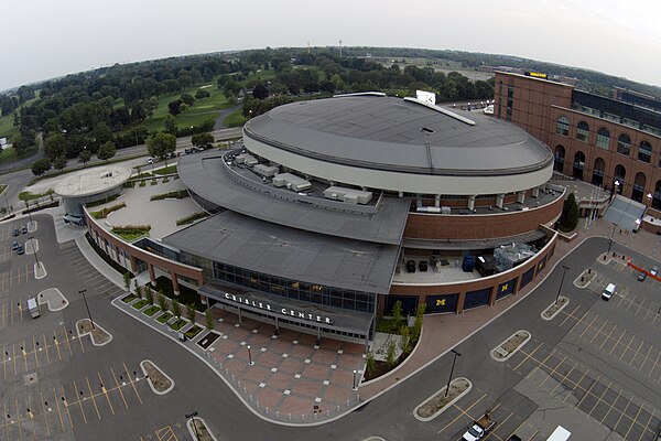 Crisler Center, as seen from above.