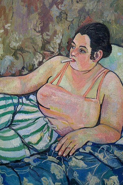 File:Crop of La Chambre bleue from Suzanne Valadon.jpg