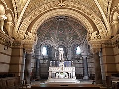 Lyon, crypte de Notre-Dame de Fourvière, fin XIXe.