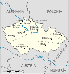Czech Republic map-es.svg