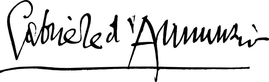 File:D'Annunzio signature.svg