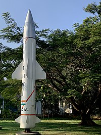 D.R.D.O Prithvi short range ballistic missile, National Military Memorial, Bengaluru, India (Ank Kumar, Infosys Limited) 04.jpg
