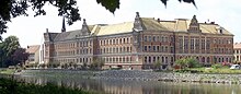 The St. Augustin high school, the former state and princely school Grimma, from the Mulde.JPG