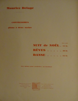 Page de couverture de la partition