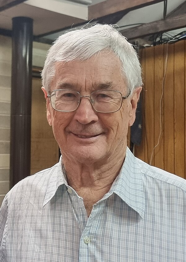 Dick Smith in March 2023 at the Manly-Warringah Radio Society