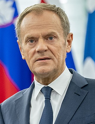 <span class="mw-page-title-main">Donald Tusk</span> Prime Minister of Poland from 2007 to 2014