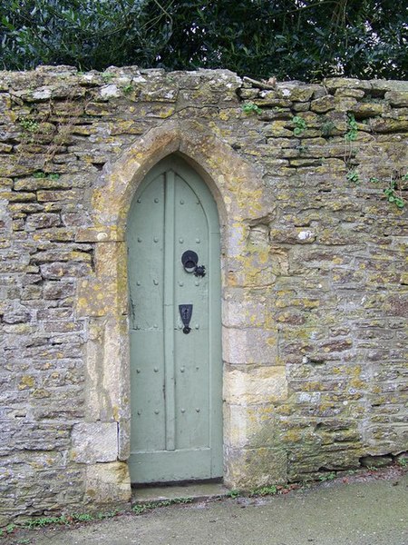 File:Door in the wall, Henstridge - geograph.org.uk - 703025.jpg