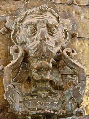 Old door knocker in Cordoba, Spain