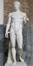 Le Doryphore, exemplaire provenant de Pompéi, Musée archéologique national de Naples.