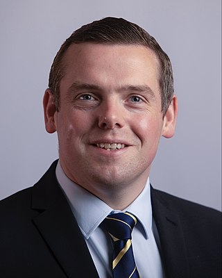 <span class="mw-page-title-main">Douglas Ross (Scottish politician)</span> Leader of the Scottish Conservative Party