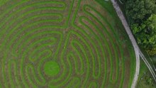 File:Drone video of Neemi village and labyrinth in Saaremaa, Estonia.webm