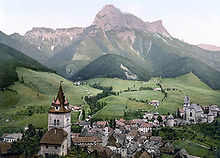 Eisenerz um 1900 mit Blick auf den Pfaffenstein