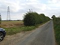 Electricity pylon and the cables crossing Green Lane - geograph.org.uk - 555635.jpg