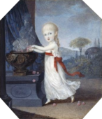 Marie-Isabelle de Naples et de Sicile (1793-1801), miniature de peintre inconnu