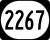 Kentucky Rota 2267 işaretleyici