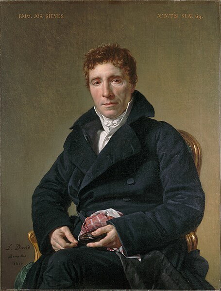 Image: Emmanuel Joseph Sieyès, by Jacques Louis David