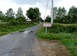 The road into Escurès