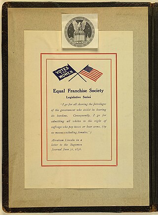 <span class="mw-page-title-main">Equal Franchise Society</span> American womens suffrage organization