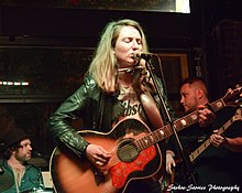 Erica Blinn performing at Suzie's Dogs and Drafts in Youngstown, Ohio.jpg