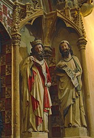 David e Isaías, Puerta del Claustro alto