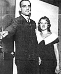 Eugen Ekman, Olympiasieger 1960, mit seiner Ehefrau