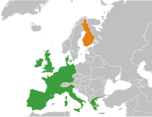 Illustrasjonsbilde av artikkelen Finlands tiltredelse av EU