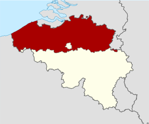 Flandra (Belgia) locație.svg