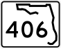 State Road 406 marker