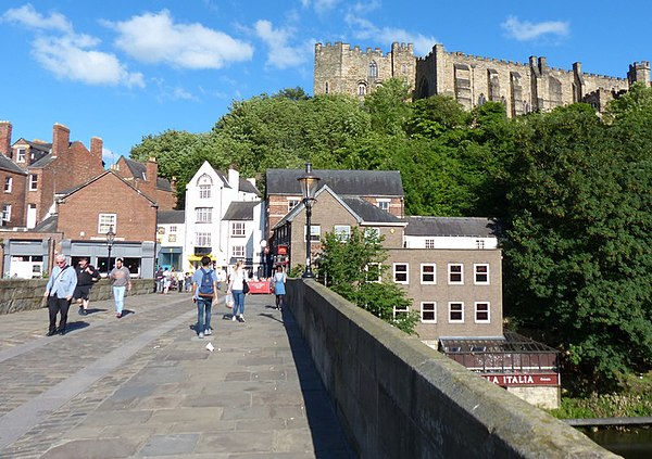 Image: Framwelgate Bridge crossing the River Wear (geograph 5640690)