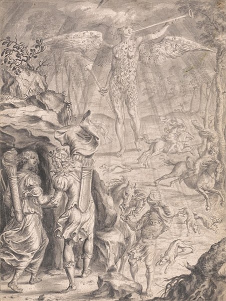 File:Francis Cleyn - Dido and Aeneas Sheltering in a Cave - B1977.14.5222 - Yale Center for British Art.jpg