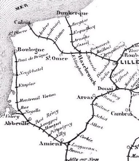 French coastal railways 1853