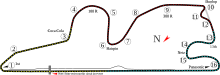 Tracé de la course