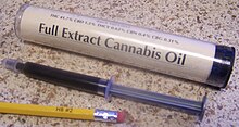 Product labeled "full extract cannabis oil" FullExtractCannabisOil.jpg