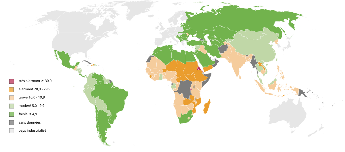 Indice De La Faim Dans Le Monde Wikipédia - 