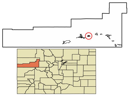 File:Garfield County Colorado Incorporated and Unincorporated areas Silt Highlighted 0870195.svg