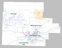 Townships in Garland County, Arkansas as of 2010