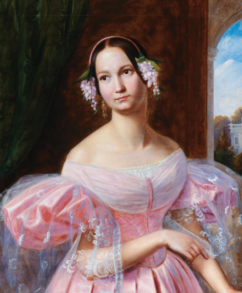 File:Gaston Camillo Lenthe - Portrait der Prinzessin Helene von Mecklenburg-Schwerin als Braut.png