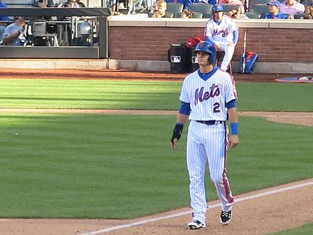 Cecchini with the Mets in 2016