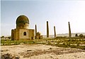 The two mausoleums with the minarets, July 2001.