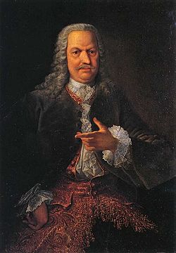 retrato de Georg Christoph Groot, 1741-1745