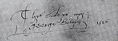 signature de George Boleyn