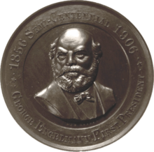 Die Academy of Science of St. Louis erinnerte 1906 anlässlich ihres 50-jährigen Bestehens mit dieser Bronzemedaille an ihren ersten Präsidenten.