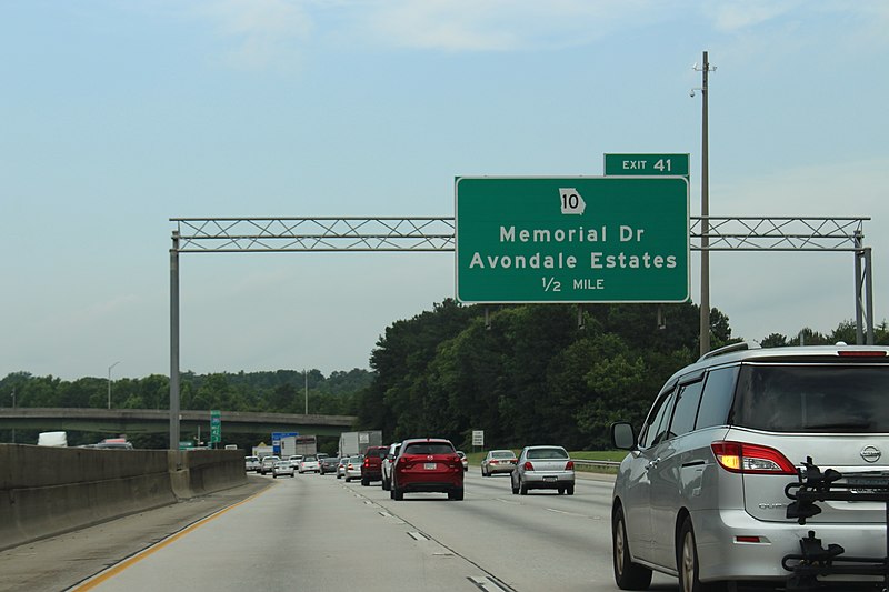 File:Georgia I285nb Exit 41 .5 mile.jpg