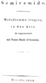 Gioachino Rossini - Semiramide - italian titlepage of the libretto - Dresden 1826.png