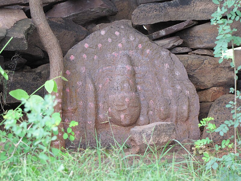 File:Goddess Deity relief near Nagarjunakonda.jpg