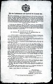 Beschluss der Urner Regierung zum Bau der neuen Gotthardtrasse, 1818